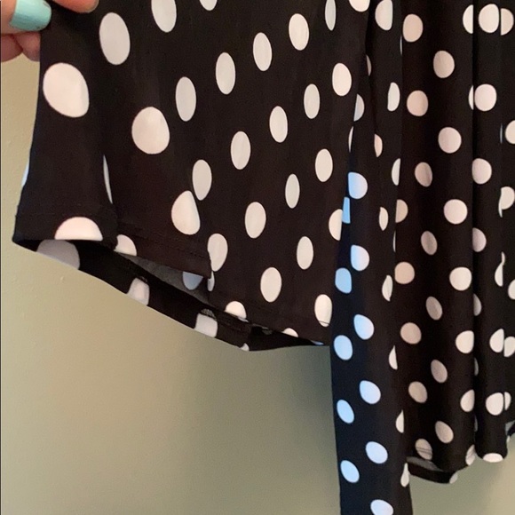 Polka Dot Cold Shoulder Top from Avenue - Picture 3 of 6